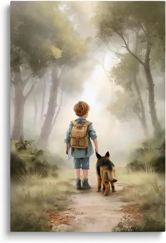 Vista 11 de Decoración de pared para cuarto de bebé, decoración de habitación de niño y aventura, arte de pared de montaña en acuarela para niños, decoración