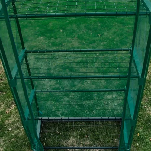 Vista 4 de Aislamiento térmico para invernadero, tienda de campaña de invernadero, resistente a los rayos UV, semillas de cultivo y plántulas, tiende plantas