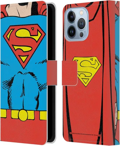 Vista 169 de Head Case Designs Funda de piel con licencia oficial de Superman DC Comics con logotipos negros y rojos compatible con Apple iPhone 11