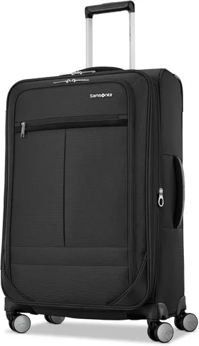 Vista 21 de Samsonite Element 3-PC Soft Side 21/25/29 (De Mano, Mediano, Grande a Cuadros), Ligero Expandible Equipaje Set 2 Bolsillos Delanteros y Laterales