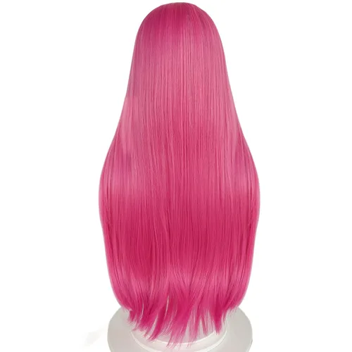 Vista 7 de Narciso - Peluca de cosplay Anasui rosa para mujer, disfraz de anime de Halloween