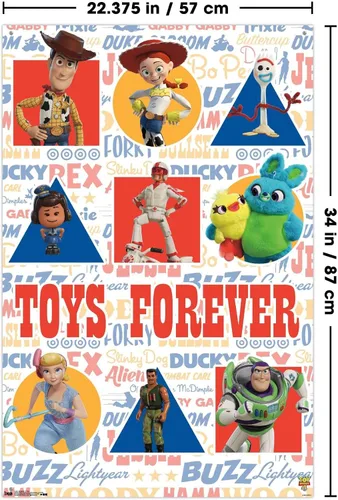 Vista 3 de Disney Pixar Toy Story 4 - Póster de pared con pasadores