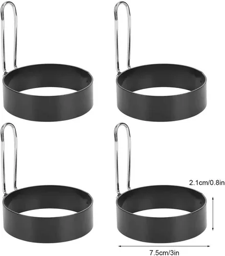 Vista 3 de Egg Ring Set, NonStick Stainless Steel Mould