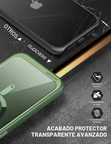 Vista 4 de SUPCASE Funda para iPhone 13 Pro (Unicorn Beetle Mag), [Compatible con MagSafe] [Protección de Grado Militar] Funda Protectora Delgada Transparente