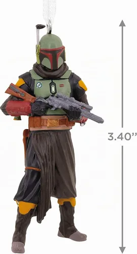 Vista 4 de Hallmark 0003HCM0671 Star Wars: El libro de Boba Fett adorno de Navidad, multicolor