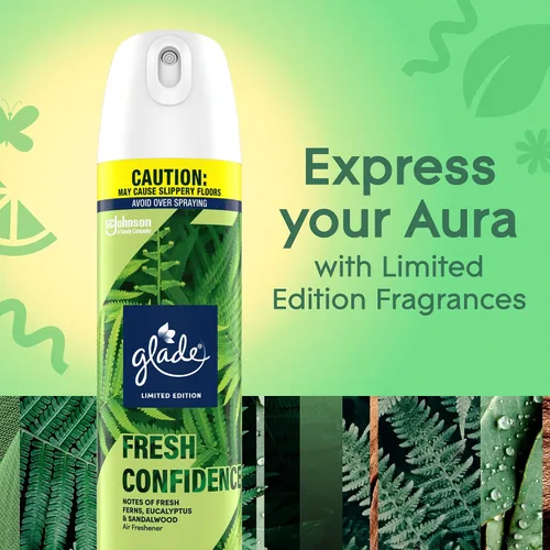 Vista 3 de Glade Ambientador en aerosol, Fresh Confidence, 8.3 onzas, 6