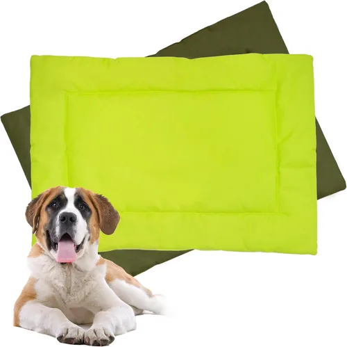 Vista 10 de Downtown Pet Supply Almohadilla para jaula para perro, 35 x 22 pulgadas, impermeable, de nailon Ripstop, a prueba de mordidas y lavable a máquina