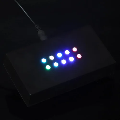 Vista 4 de Horoper Soporte de base de luz LED, base de lámpara LED 3D, base de luz LED, placa de exhibición, soporte de exhibición de lámpara de luz LED
