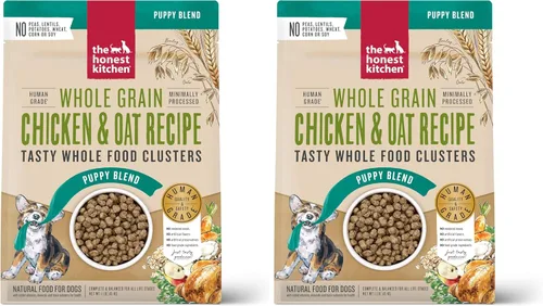 Vista 11 de The Honest Kitchen Puppy - Pollo integral y superalimentos de grano entero para cachorros, racimos de alimentos integrales hechos por veterinarios