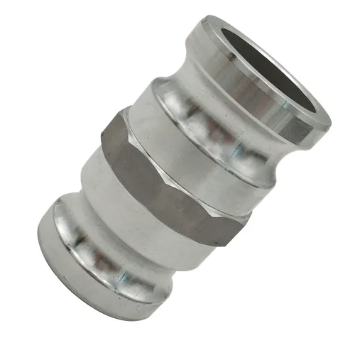 Vista 2 de Tipo de aluminio AA Cam y ranura adaptador de carrete, 2" Camlock macho x 2" Camlock macho