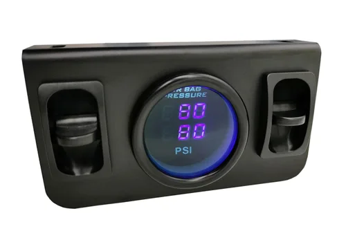 Vista 2 de Kit de control de medidor de aire dual en cabina con interruptor de paleta digital para control de sensor de presión de aire del kit de suspensión