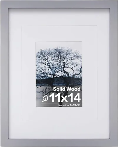 Vista 106 de Egofine - Portarretratos de 4 x 6 pulgadas, de madera maciza con plexiglás, para fotos de 3.5 x 5 con paspartú o de 4 x 6 sin paspartú, para colocar