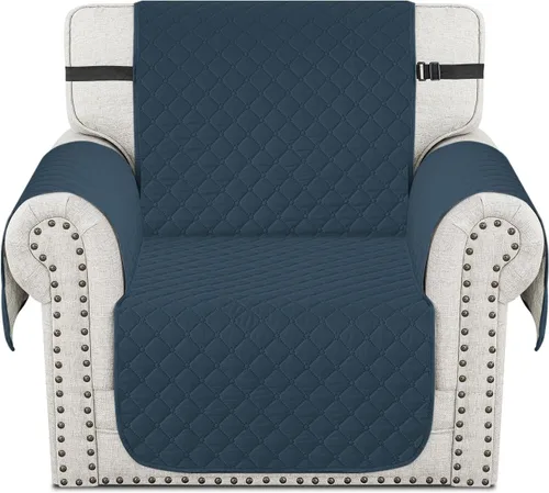 Vista 68 de XINEAGE Funda para Sillón Reclinable Resistente al Agua, Fundas Antideslizantes para Silla Reclinable con Bolsillos, Fundas Acolchadas Gruesas