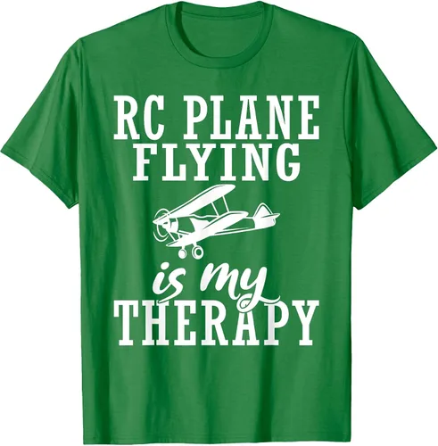 Vista 7 de RC Plane Flying is My Therapy RC Plane T-Shirt Asphalt Grey