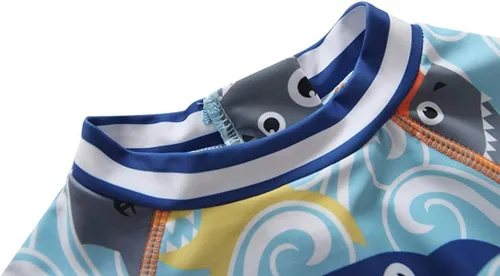 Vista 3 de Traje de baño de una pieza con cremallera y gorro para bebés y niños pequeños