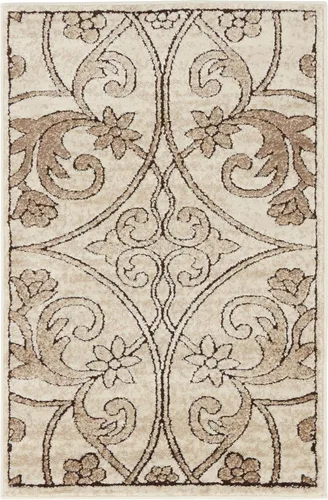 Vista 24 de Unique Loom Rushmore Collection - Alfombra de área Washington (2 pies x 5 pies 1 pulgada, beige oscuro/beige)