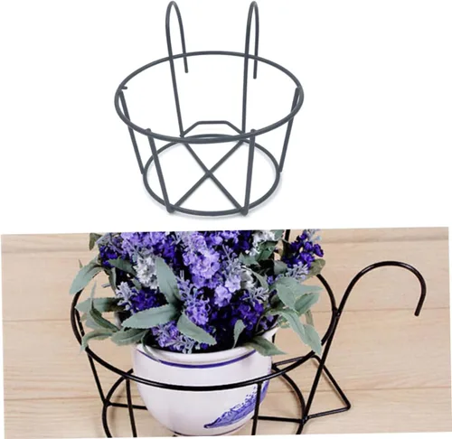 Vista 3 de Yardwe Estantes para plantas al aire libre, cestas colgantes para plantas, estante para plantas colgantes, macetas, macetas colgantes, macetas
