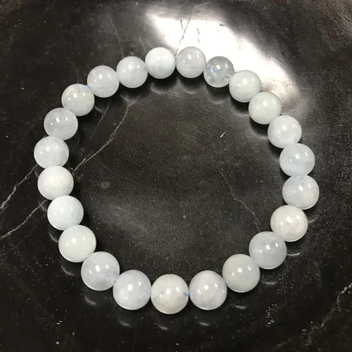 Vista 409 de Gem Avenue Handmade Round Bead Stretch Bracelet Unisex Natural Stone Beaded Jewelry for Men & Women, Elastic Wristband for Daily Wear