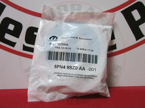 Vista 5 de Tapa central de neumático cromada con logo Dodge OEM Mopar, 5PN4 9SZ0 AA