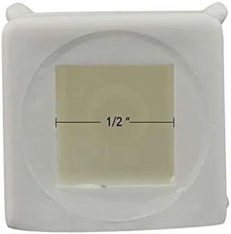 Vista 3 de Lanza de plástico cuádruple, se adapta a 1/2" cuadrado (10, blanco)
