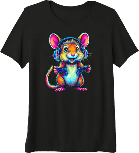 Vista 3 de Colorful Gaming Mouse Premium T-Shirt