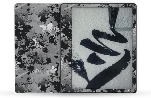 Vista 31 de MightySkins - Skin de fibra de carbono compatible con Amazon Kindle Scribe (2022) - Andrómeda Acabado de fibra de carbono texturizado protector