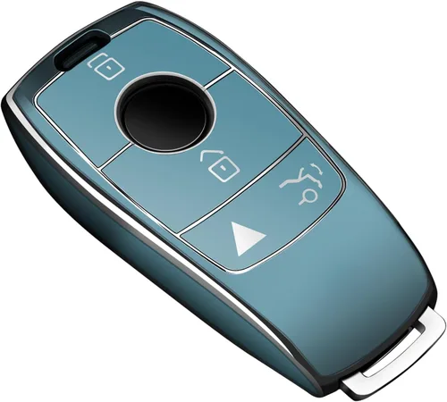 Vista 8 de Tukellen para Mercedes Benz Funda para llavero, Protector de llave de TPU suave especial compatible con 2017-2021 Clase E 2018-2021 Clase S Negro