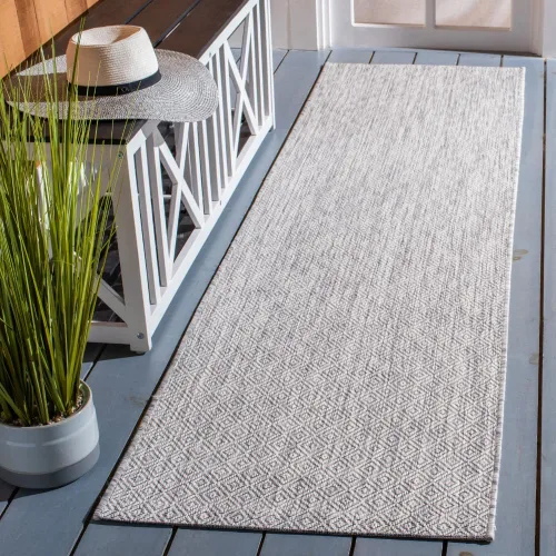 Vista 60 de SAFAVIEH Courtyard Collection CY8520 - Alfombra decorativa sólida para interiores y exteriores, impermeable, fácil limpieza, 2 x 3 pies 7 pulgadas