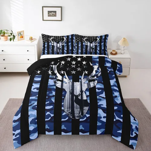 Vista 37 de Castle Fairy - Juego de funda de edredón con bandera estadounidense tamaño King, ropa de cama para niñas y adolescentes, funda de edredón con Multi
