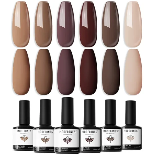 Vista 32 de Modelones - Juego de esmaltes de gel transparente, capa base de gel superior, sin limpieza, 0.5 onzas líquidas Un conjunto claro