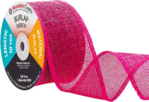 Vista 58 de Mandala Crafts Cinta de arpillera negra de 1.5 pulgadas de ancho para manualidades, rollo de 20 yardas de cinta rústica de arpillera para coronas