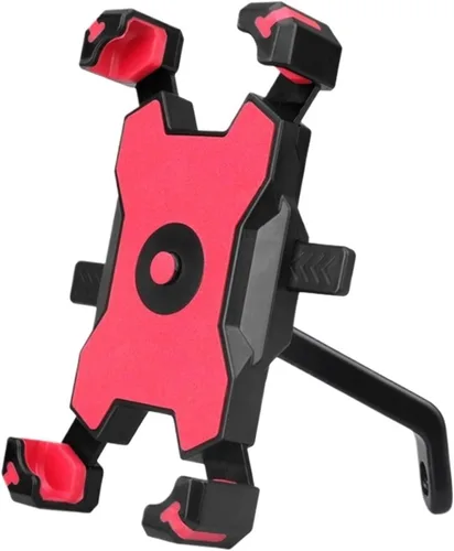 Vista 9 de Soporte genérico para móvil para bicicleta, universal, para scooter, espejo retrovisor, teléfono celular a la moda (negro A)