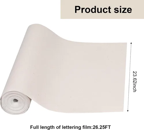 Vista 2 de Tenceur Unprimed Cotton Canvas Roll for Painting Wide White Canvas Large Canvases for Painting Artist Painting Backdrop Fabric for Oil and Acrylic