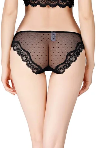 Vista 5 de KUKOME ropa interior corta suave con lazo para mujer
