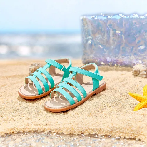 Vista 200 de THEE BRON Sandalias cómodas para niñas, zapatos para niños, sandalias rellenas