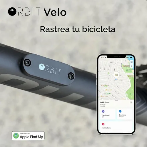 Vista 2 de Orbit Velo - Rastreador de bicicleta avanzado con Apple Find My, ubicación