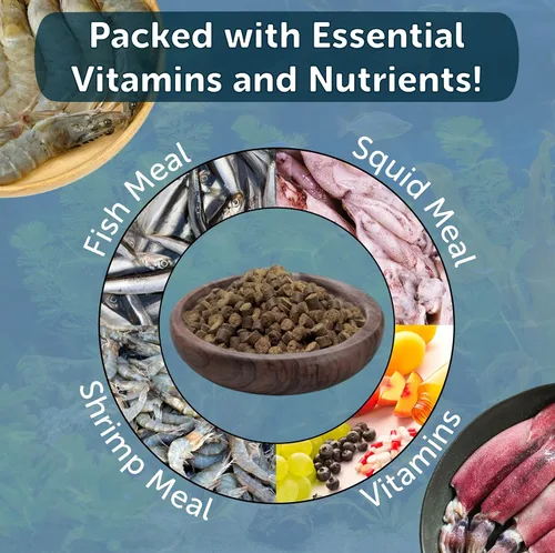 Vista 5 de Axolotl Food, pellets suaves y húmedos de 1/4 de pulgada, pellets de salmón de Rangen para ajolote de tamaño adulto. También camarones, caracoles