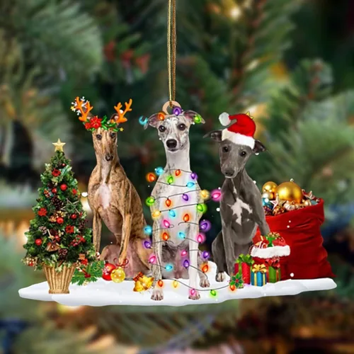 Vista 135 de Nazenti Adorno de Navidad personalizado con amigos Affenpinscher – Adorno de perro personalizado para amantes de las mascotas, acrílico plano