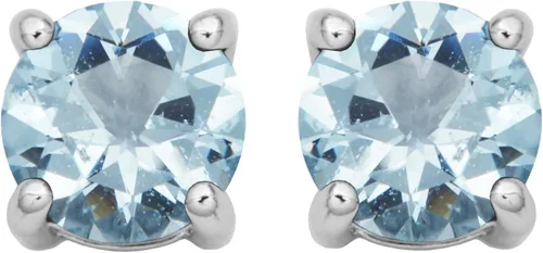 Vista 48 de Amazon Essentials Aretes redondos de plata de ley con piedra natal (anteriormente colección Amazon)
