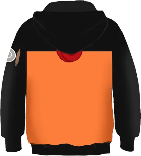Vista 2 de CHAOS MONKEY Sudaderas unisex con capucha para niños y niñas con estampado 3D con bolsillo para 5 a 14 años