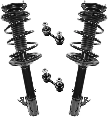 Vista 68 de Detroit Axle - Kit de 4 piezas RWD Puntales Delanteros Barras Estabilizadoras para Ford F-150 2021 2022 2023 2024, 2 Puntales con Resorte Helicoidal