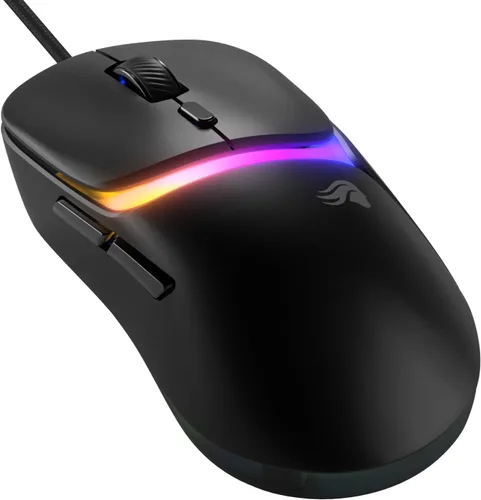 Vista 10 de Glorious Gaming - Mouse superligero con cable para juegos de PC con carcasa de panal, 6 botones programables, iluminación RGB y patines de PTFE