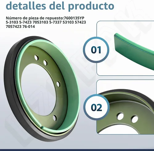 Vista 2 de 5-3103 Disco de accionamiento con forro compatible con cortacésped Sn-apper 7600135YP 5-7337 5-7423 7053103 76-014 7600135