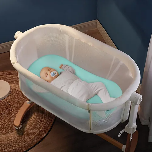 Vista 5 de Juego de sábanas de moisés de 2 piezas, sábanas ajustables de moisés para bebé niña, sábanas universales de microfibra suave para cuna