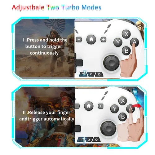 Vista 5 de Bluetooth Controller for iPhoneMobile PhoneSwitchMaciPadAndroidLaptop, Wireless Pro Game Controller for Apple Arcade MFI Games, Remote Gamepad