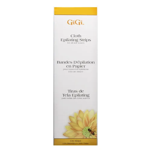 Vista 12 de GiGi Tiras de depilación para depilación y depilación, muselina natural pequeña, 100 tiras depiladoras