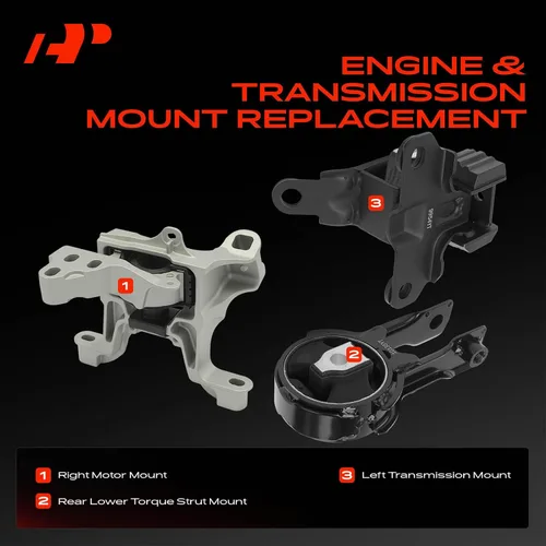 Vista 3 de A-Premium Kit de montaje de transmisión de montaje del motor y soporte de torque compatible con Mazda CX-3 CX3 2016-2022, 2.0L, transmisión