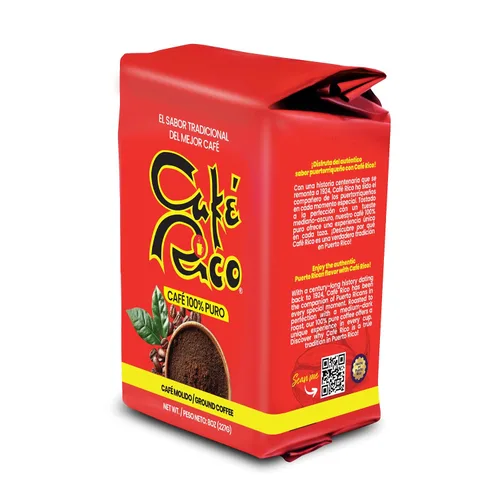 Vista 7 de Café Rico Ground Regular Puerto Rican Coffee, bolsa de 8 onzas (paquete de 1)