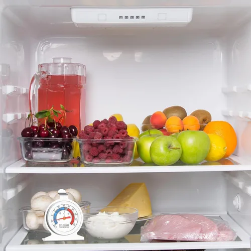 Vista 6 de Paquete de 24 termómetros de acero inoxidable para refrigerador, congelador de doble escala, con esfera grande, rango de temperatura de -20 ~ 80