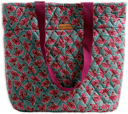 Vista 18 de Bolsas de compras Maison d' Hermine Bolsa de lona acolchada con bolsillos con cremallera Bolso pequeño reutilizable Bolsa de comestibles